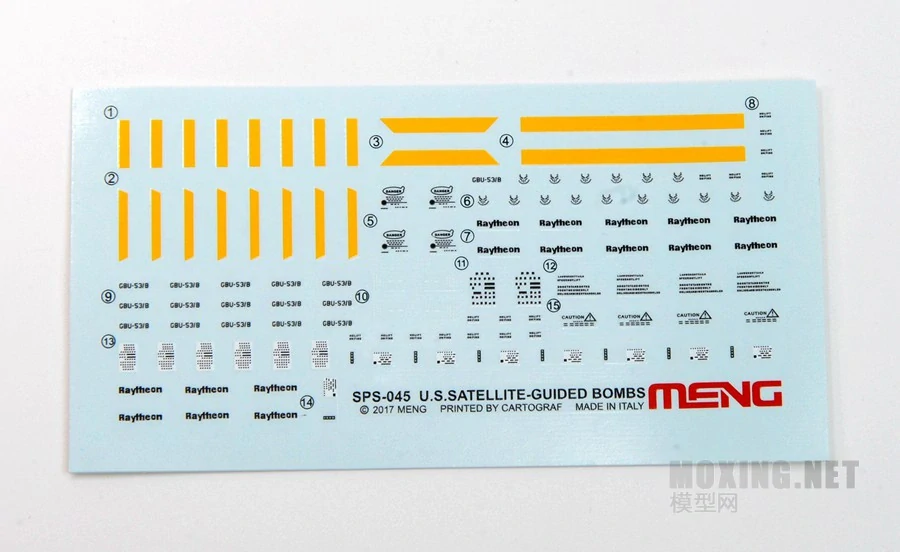 MENG U.S. Laser-Guided Bombs & Anti-Radiation Missiles  / Zbraňový set 1/48