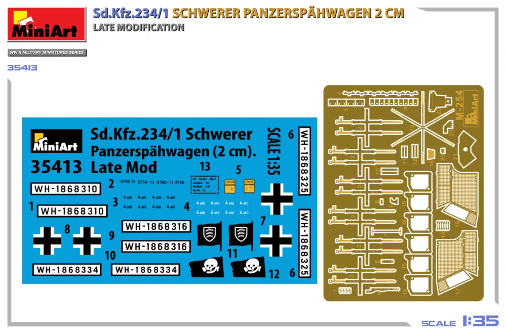 MiniArt Sd.Kfz.234/1 Schwerer Panzerspähwagen (2 cm) Late Mod 1/35