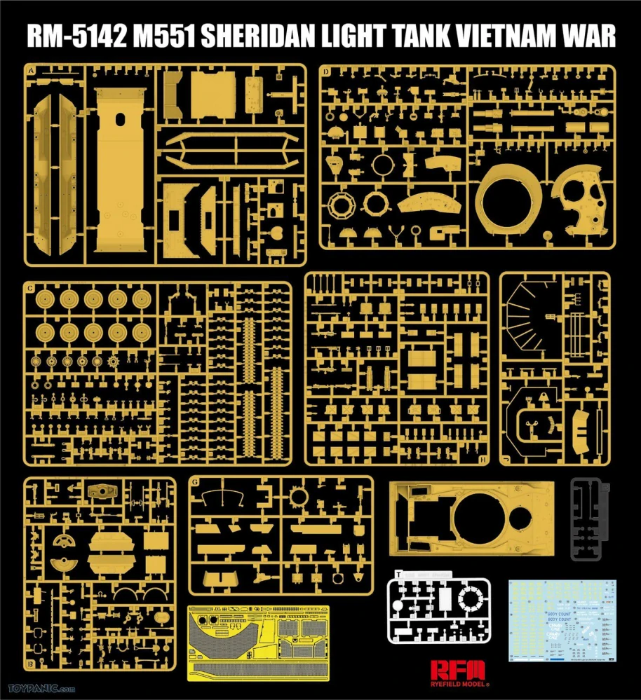 RFM M551 Sheridan Light Tank "Vietnam War" 1/35