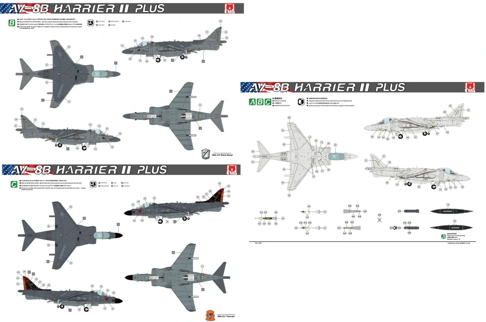 UMa Model AV-8B Harrier II Plus 1/48
