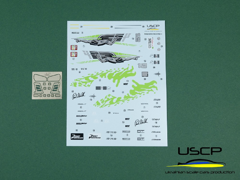 USCP Toyota Supra F&F Transkit for Tamiya / Přestavbový set 1/24