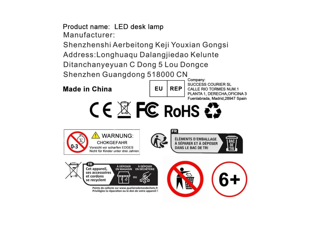 Pracovní LED lampa AILBTON 3 sekční (stmívatelná)