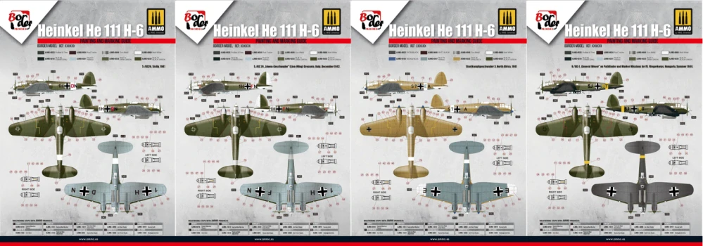 Border Model WW2 German Bomber He 111 H-6 1/35