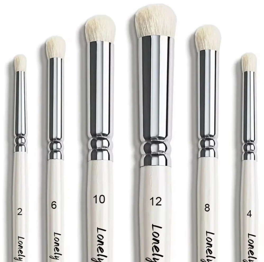Dry Brushes Set 6 in 1 / Sada patinovacích štětců 6 v 1 - bílá