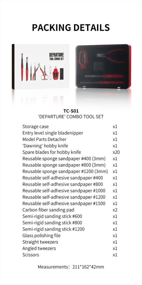 DSPIAE TC-S01 "Departure" Tool Combo Set / Základní sada nářadí