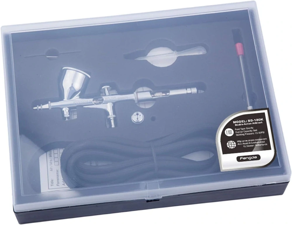Fengda FE-180K Double Action Airbrush 2v1 0,2mm + 0,3mm