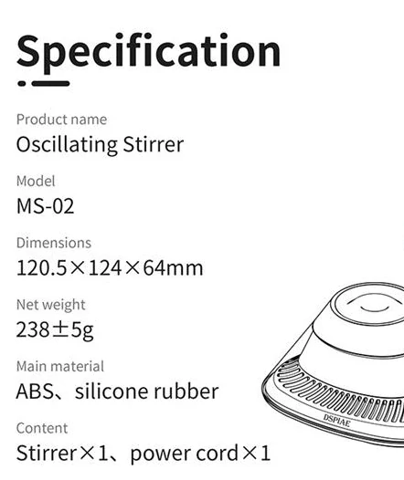 DSPIAE Portable Vibrating Paint Stirrer / Vibrační míchací stroj na barvy