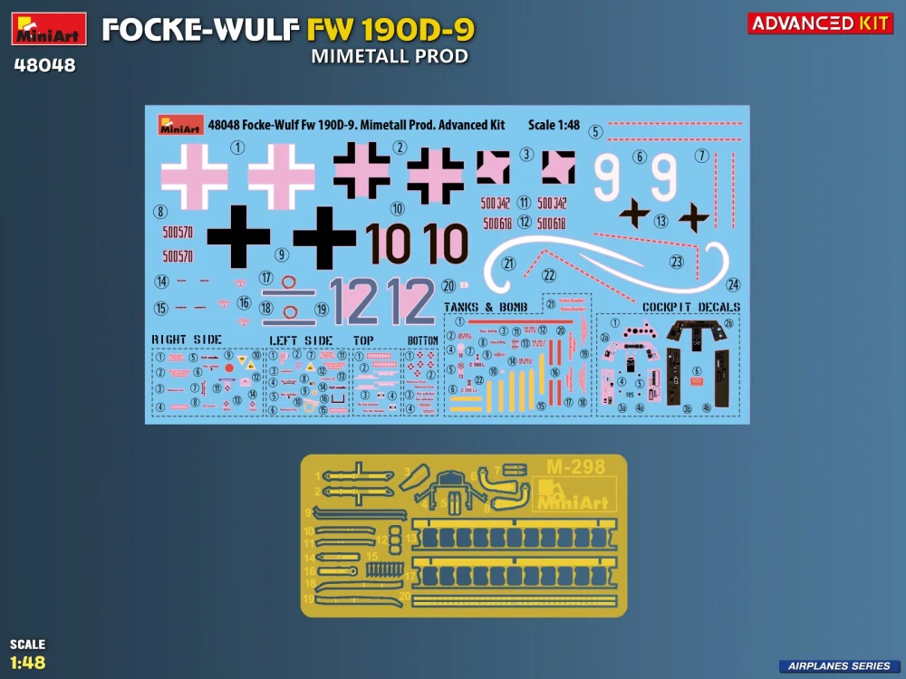 MiniArt Focke-Wulf Fw 190D-9. Mimetall Prod. Advanced Kit 1/48