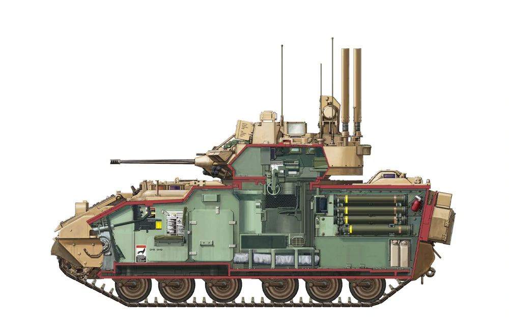 MENG U.S. Cavalry Fighting Vehicle M3A3 Bradley w/BUSK III 1/35