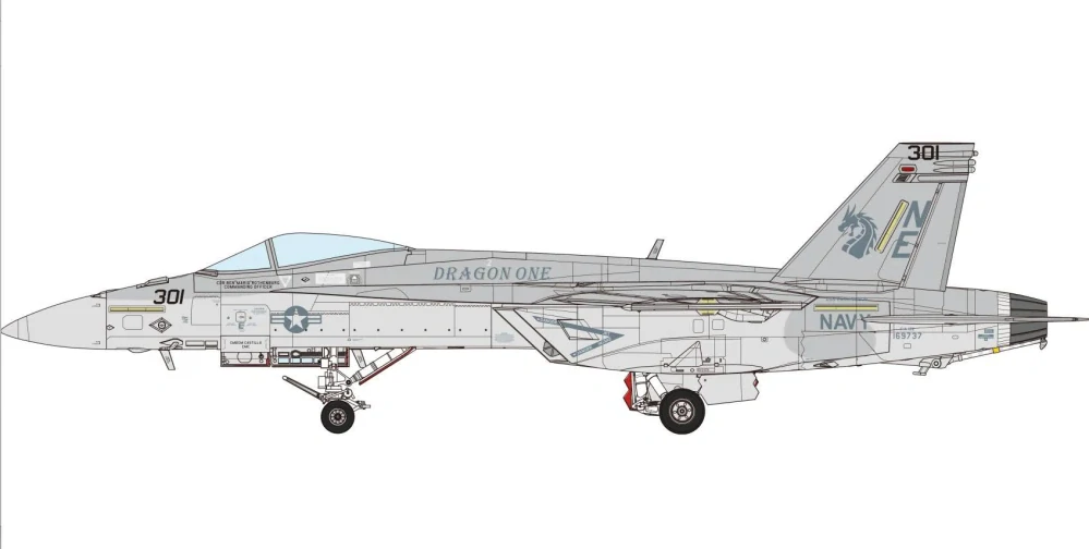 MENG Boeing F/A-18E Super Hornet Golden Dragons 1/48 (Předobjednávka říjen)