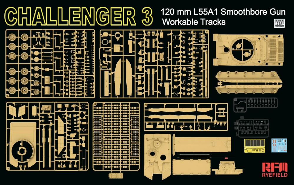 RFM Challenger 3 120mm L55A1 Smoothbore Gun 1/35 (Předobjednávka listopad)