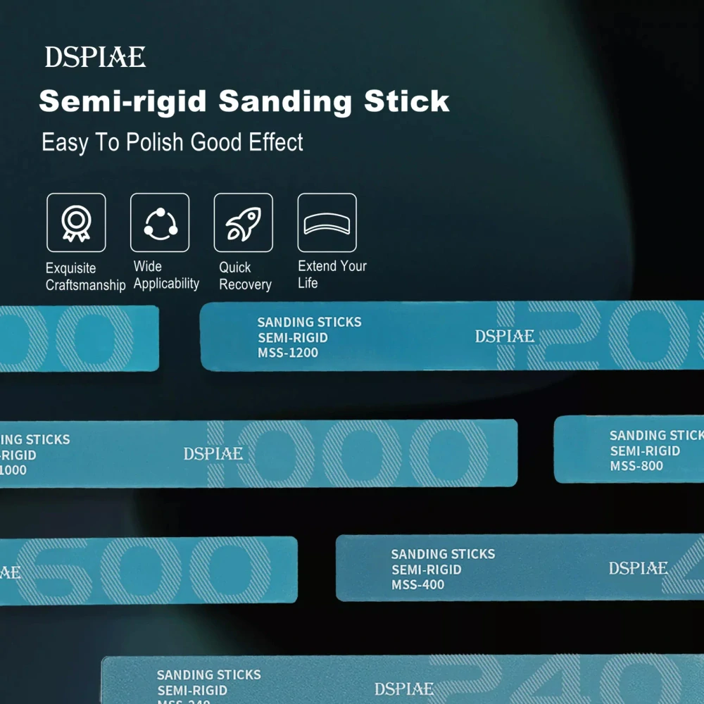 DSPIAE MSS-600 Semi-Rigid Sanding Sticks / Sada brusných destiček