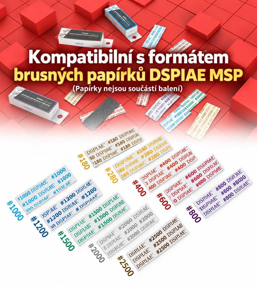 JM AD-SET-C Set Akrylových destiček pro samolepící brusné papíry 3v1