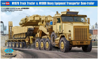 Hobby Boss M1070 Truck Tractor and M1000 HET Semi-trailer 1/35