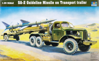 Trumpeter SA-2 Guideline Missile on Transport trailer 1/35