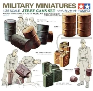 Tamiya Jerry Can (Kanystry + sudy) 1/35