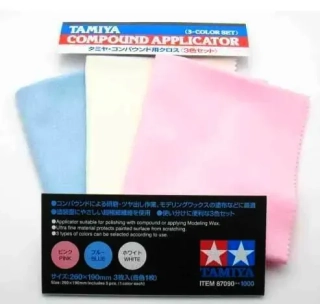 Tamiya Compound Applicator / Leštící utěrky 3ks - set