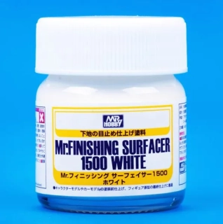 Mr. Finishing Surfacer 1500 White (primer) / Stříkací tmel bílý 40ml