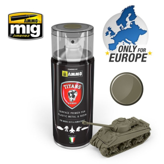 TITANS HOBBY U.S. Olive Drab Matt Primer - 400ml / Zelená olivová základová