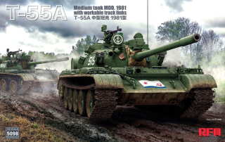 RFM T-55A Mediun Tank Mod.1981 with workable track links 1/35