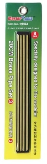 Brass Pipe Set 3 (4 pcs) 20cm x 1,1mm, 1,2mm, 1,3mm, 1,4mm (tl. 1mm) / Sada mosazných trubiček