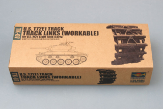 Trumpeter U.S. T72E1 track for U.S. M24 light tank (early) - pohyblivé pásy 1/35