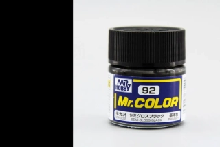 Mr. Color C092 - Semi Gloss Black / Pololesklá černá