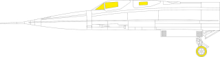 Eduard SR-71A Blackbird (Revell) - masky kabiny 1/48