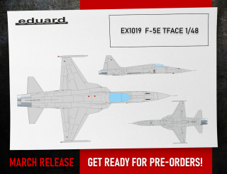 Eduard F-5E TFace 1/48 - masky kabiny oboustranné 1/48
