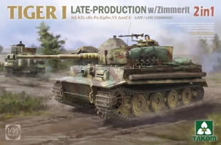 Takom Tiger I Late Production w/zimmerit Sd.Kfz. 181 Pz.Kpfw. VI Ausf. E (Late/Late Command) 1/35