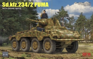 RFM Sd.Kfz.234/2 PUMA with Engine Parts 1/35