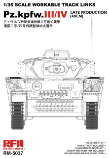 RFM Pz.Kpfw. III/IV Late Production (40cm) - pohyblivé pásy 1/35