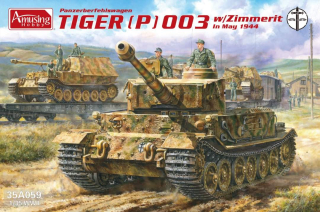 Amusing Hobby Tiger (P) 003 w/Zimmerit May 1944 1/35