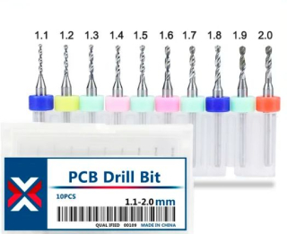 Set jemných vrtáků - 10 v 1 (1,1 - 2mm)
