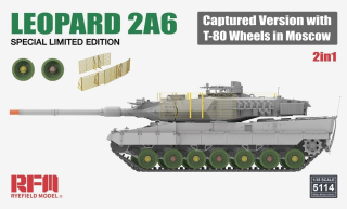 RFM LEOPARD 2A6 Captured Version with T-80 Wheels in Moscow SPECIAL LIMITED EDITION 1/35