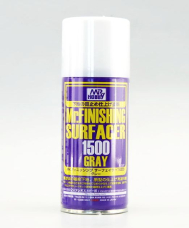Mr. Finishing Surfacer 1500 Gray (primer) - 170ml / Stříkací tmel šedý