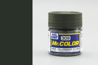 Mr. Color C309 - FS34079 Green (USAF F-4, F-100 etc) / Zelená