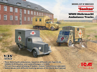 ICM 'Sankas' WWII Wehrmacht Ambulance Trucks 1/35