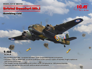 ICM Bristol Beaufort Mk.I. Bombing raid 1/48