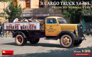 MiniArt 3t Cargo Truck 3,6-36S. Pritsche-Normal-Type 1/35