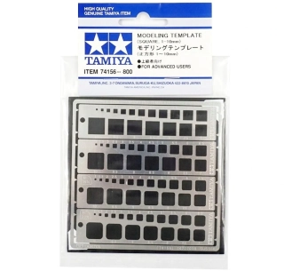 Tamiya Rycí šablona čtverce 1-10mm