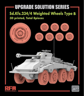 RFM 3D printed road wheels for Sd.Kfz.234/4 Type B, 8pcs 1/35