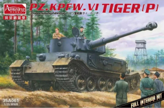 Amusing Hobby PzKpfwg.VI Tiger(P) Truppenübfhz. FULL INTERIOR 1/35