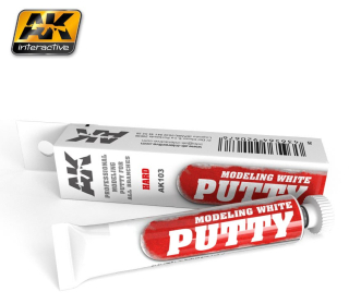 AK Modeling White Putty (hard) - 39g / Tmel (vodou ředitelný)