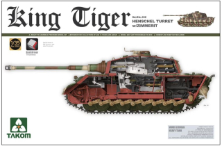 Takom King Tiger Henschel w/Zimmerit - full INTERIOR 1/35