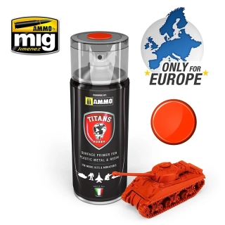TITANS HOBBY Royal Red Matt Primer - 400ml / Červená základová