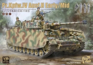 Border Model Pz.Kpfw.IV Ausf.H Early/Mid 2 in 1 (+4 Resin figurky!) 1/35