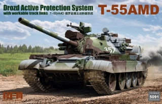 RFM T-55 AMD Drozd Active Protection System (With Workable Tracks) 1/35
