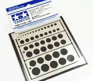 Tamiya Rycí šablona kruhy 1-12,5mm