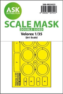 ASK Velorex double-sided express fit mask for Art Scale Kit - masky skel a kol 1/35